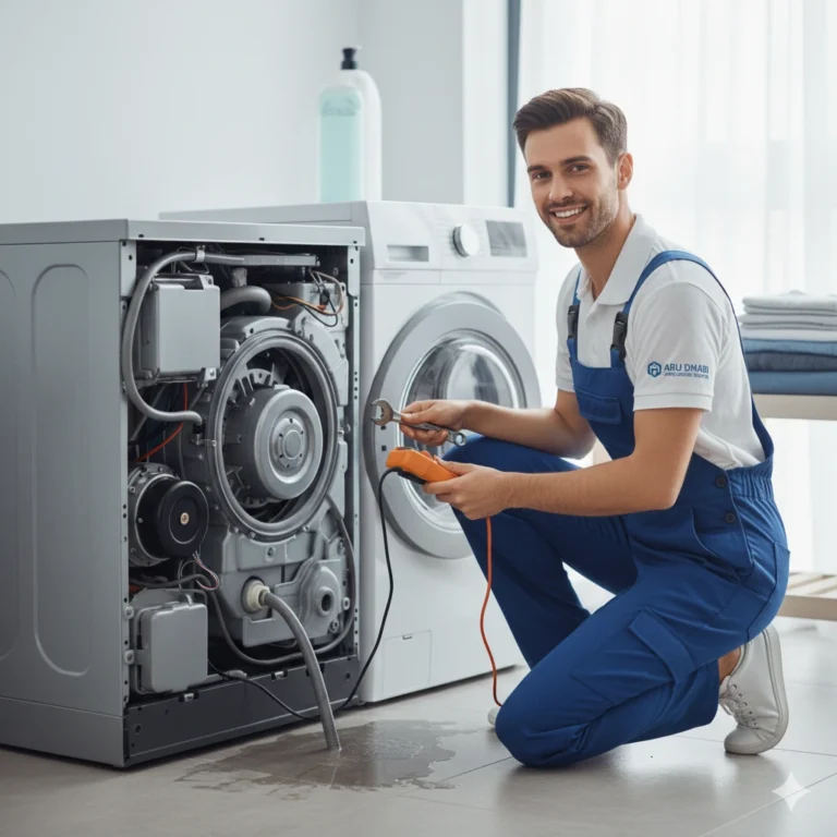 Expert from Abu dhabi appliances giving Washing machine service abu dhabi with full care and inspection